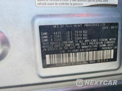 Zdjęcie 13 z 13 samochodu: 2012 SUBARU LEGACY 2.5I PREMIUM VIN:4S3BMBC69C3005239 - miniatura