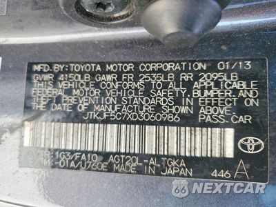 Zdjęcie 12 z 12 samochodu: 2013 SCION TC BASE VIN:JTKJF5C7XD3060986 - miniatura