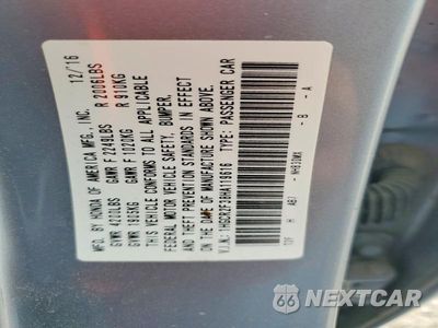 Zdjęcie 12 z 12 samochodu: 2017 HONDA ACCORD LX VIN:1HGCR2F38HA119616 - miniatura