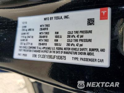 Zdjęcie 12 z 12 samochodu: 2018 TESLA MODEL 3 VIN:5YJ3E1EB0JF183675 - miniatura