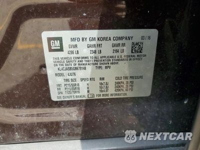 Zdjęcie 13 z 13 samochodu: 2016 BUICK ENCORE VIN:KL4CJASB5GB670148 - miniatura