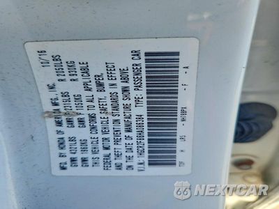 Zdjęcie 12 z 12 samochodu: 2017 HONDA ACCORD EXL VIN:1HGCR2F86HA086384 - miniatura
