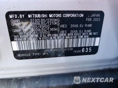Zdjęcie 13 z 13 samochodu: 2023 MITSUBISHI OUTLANDER SE VIN:JA4J4UA87PZ041536 - miniatura