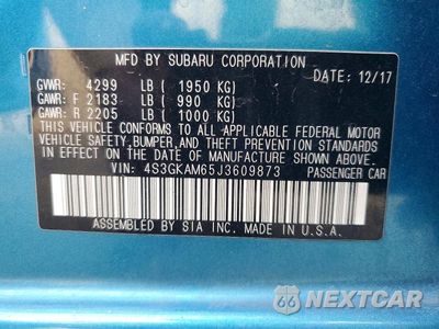 Zdjęcie 13 z 13 samochodu: 2018 SUBARU IMPREZA SPORT VIN:4S3GKAM65J3609873 - miniatura