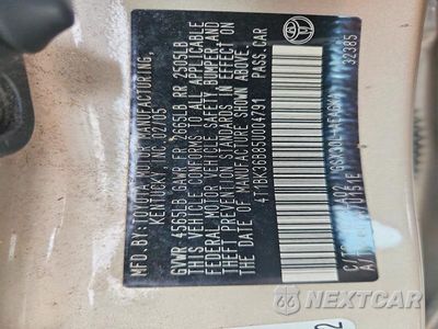 Zdjęcie 12 z 12 samochodu: 2005 TOYOTA AVALON XLS VIN:4T1BK36B85U004791 - miniatura