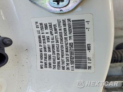 Zdjęcie 12 z 12 samochodu: 2014 HONDA CIVIC LX VIN:19XFB2F55EE215455 - miniatura