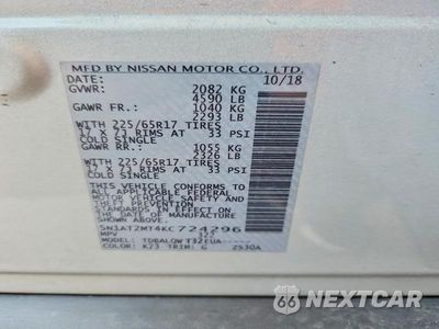 Zdjęcie 14 z 14 samochodu: 2019 NISSAN ROGUE SV VIN:5N1AT2MT4KC724296 - miniatura