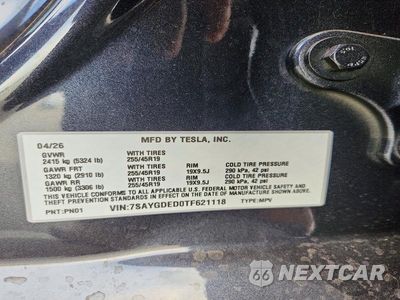 Zdjęcie 12 z 12 samochodu: 2026 TESLA MODEL Y VIN:7SAYGDED0TF621118 - miniatura