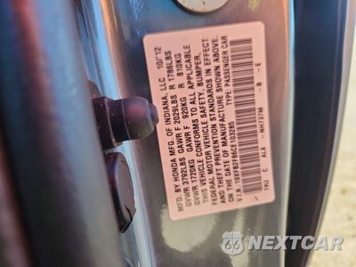 Zdjęcie 13 z 13 samochodu: 2012 HONDA CIVIC EX VIN:19XFB2F86CE103285 - miniatura
