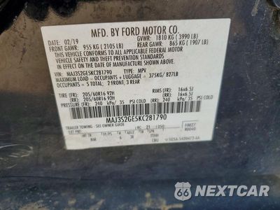 Zdjęcie 12 z 12 samochodu: 2019 FORD ECOSPORT SE VIN:MAJ3S2GE5KC281790 - miniatura