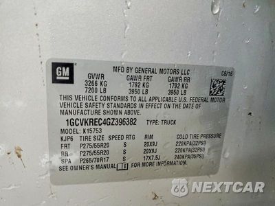 Zdjęcie 12 z 12 samochodu: 2016 CHEVROLET SILVERADO K1500 LT VIN:1GCVKREC4GZ396382 - miniatura