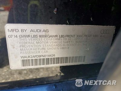 Zdjęcie 12 z 12 samochodu: 2015 AUDI S8 QUATTRO VIN:WAUK2AFD9FN014426 - miniatura