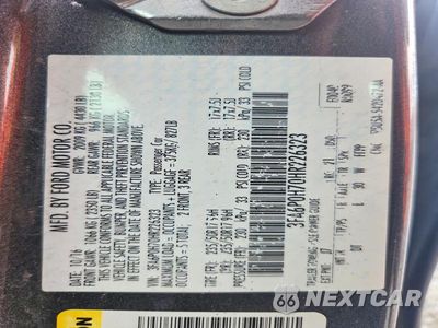 Zdjęcie 12 z 12 samochodu: 2017 FORD FUSION SE VIN:3FA6P0H70HR226323 - miniatura