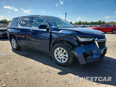 Czwarte zdjęcie samochodu z boku: 2022 CHEVROLET TRAVERSE LS VIN:1GNERFKW2NJ159756 - miniatura