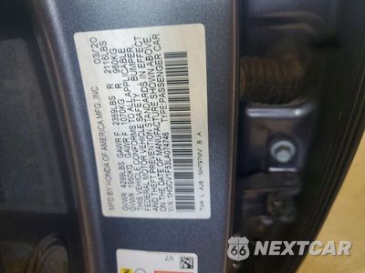 Zdjęcie 12 z 12 samochodu: 2020 HONDA ACCORD EXL VIN:1HGCV1F53LA074746 - miniatura