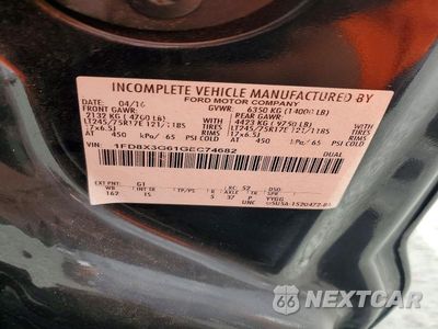 Zdjęcie 12 z 12 samochodu: 2016 FORD F350 SUPER DUTY VIN:1FD8X3G61GEC74682 - miniatura