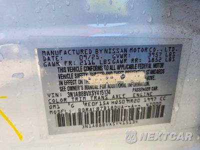 Zdjęcie 12 z 12 samochodu: 2025 NISSAN SENTRA S VIN:3N1AB8BVXSY415134 - miniatura