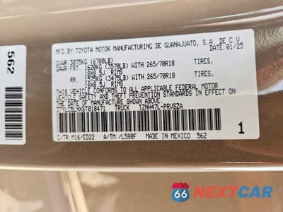 Zdjęcie 12 z 12 samochodu: 2025 TOYOTA TACOMA TRD PRO HV VIN:3TYLC5LNXST018471 - miniatura