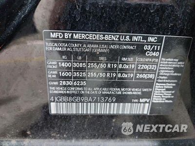 Zdjęcie 13 z 13 samochodu: 2011 MERCEDES-BENZ ML 350 4MATIC VIN:4JGBB8GB9BA713769 - miniatura