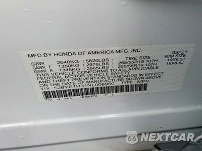 Zdjęcie 14 z 14 samochodu: 2022 ACURA MDX VIN:5J8YE1H31NL008950 - miniatura