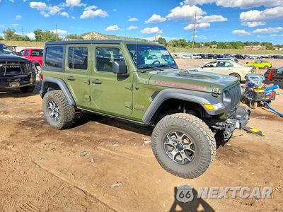 Czwarte zdjęcie samochodu z boku: 2020 JEEP WRANGLER UNLIMITED RUBICON VIN:1C4HJXFG5LW327430 - miniatura