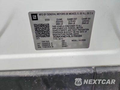 Zdjęcie 12 z 12 samochodu: 2020 CHEVROLET EQUINOX PREMIER VIN:3GNAXNEV0LS706584 - miniatura