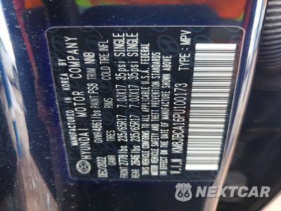 Zdjęcie 12 z 12 samochodu: 2023 HYUNDAI TUCSON BLUE VIN:KM8JBCA16PU100173 - miniatura