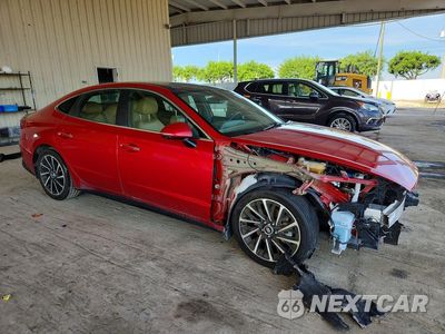 Czwarte zdjęcie samochodu z boku: 2021 HYUNDAI SONATA LIMITED VIN:5NPEH4J20MH090250 - miniatura