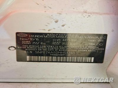 Zdjęcie 12 z 12 samochodu: 2017 HYUNDAI SONATA SE VIN:5NPE24AF0HH532602 - miniatura