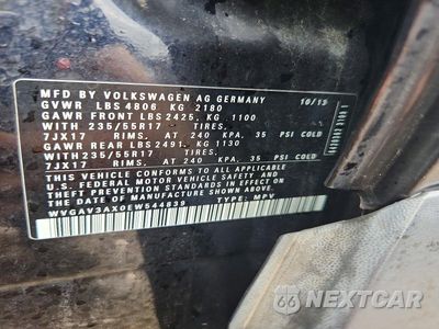 Zdjęcie 12 z 12 samochodu: 2014 VOLKSWAGEN TIGUAN S VIN:WVGAV3AX0EW544839 - miniatura