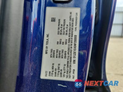 Zdjęcie 12 z 12 samochodu: 2022 TESLA MODEL 3 VIN:5YJ3E1EA5NF288869 - miniatura