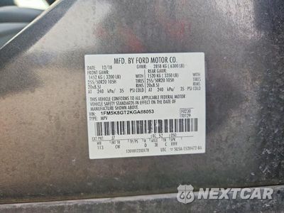Zdjęcie 13 z 13 samochodu: 2019 FORD EXPLORER SPORT VIN:1FM5K8GT2KGA88053 - miniatura