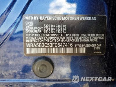 Zdjęcie 13 z 13 samochodu: 2015 BMW 535 XI VIN:WBA5B3C53FD547416 - miniatura