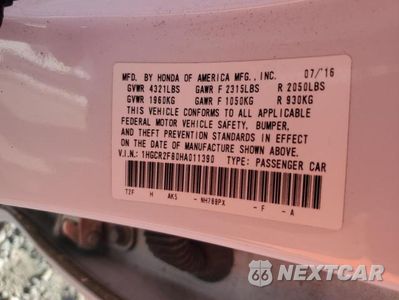 Zdjęcie 12 z 12 samochodu: 2017 HONDA ACCORD EXL VIN:1HGCR2F80HA011390 - miniatura