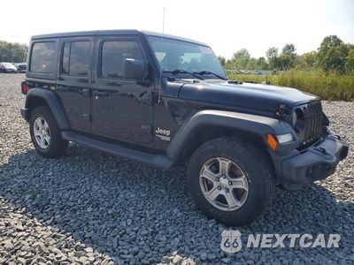 Czwarte zdjęcie samochodu z boku: 2018 JEEP WRANGLER UNLIMITED SPORT VIN:1C4HJXDG1JW228460 - miniatura