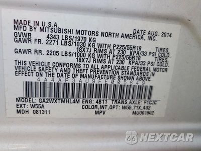 Zdjęcie 13 z 13 samochodu: 2015 MITSUBISHI OUTLANDER SPORT ES VIN:4A4AP3AU9FE005849 - miniatura