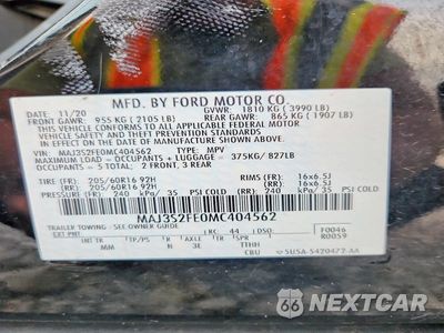Zdjęcie 13 z 13 samochodu: 2021 FORD ECOSPORT S VIN:MAJ3S2FE0MC404562 - miniatura