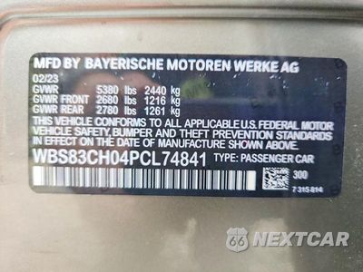 Zdjęcie 12 z 12 samochodu: 2023 BMW M5 VIN:WBS83CH04PCL74841 - miniatura