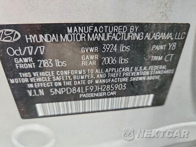 Zdjęcie 12 z 12 samochodu: 2018 HYUNDAI ELANTRA SEL VIN:5NPD84LF9JH285903 - miniatura