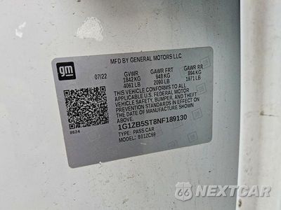 Zdjęcie 13 z 13 samochodu: 2022 CHEVROLET MALIBU LS VIN:1G1ZB5ST8NF189130 - miniatura