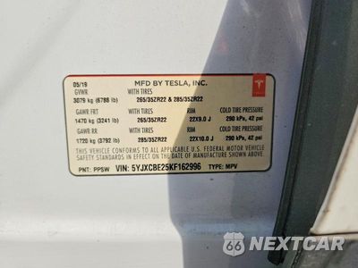 Zdjęcie 12 z 12 samochodu: 2019 TESLA MODEL X VIN:5YJXCBE25KF162996 - miniatura