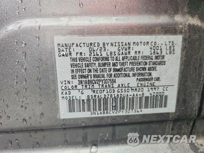Zdjęcie 12 z 12 samochodu: 2023 NISSAN SENTRA SV VIN:3N1AB8CV2PY307564 - miniatura