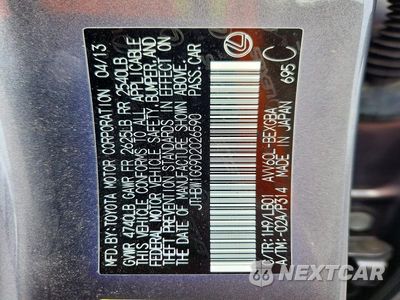 Zdjęcie 12 z 12 samochodu: 2013 LEXUS ES 300H VIN:JTHBW1GG9D2026590 - miniatura
