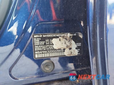 Zdjęcie 12 z 12 samochodu: 2013 BMW 550 I VIN:WBAFR9C52DD226659 - miniatura