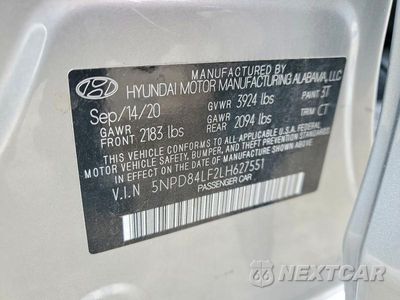 Zdjęcie 13 z 13 samochodu: 2020 HYUNDAI ELANTRA SEL VIN:5NPD84LF2LH627551 - miniatura