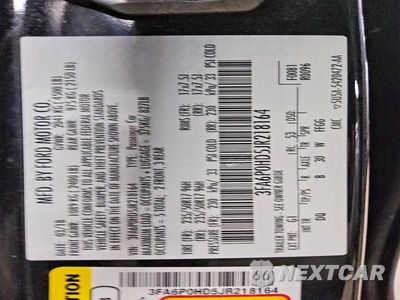 Zdjęcie 12 z 12 samochodu: 2018 FORD FUSION SE VIN:3FA6P0HD5JR218164 - miniatura