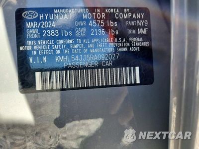Zdjęcie 13 z 13 samochodu: 2024 HYUNDAI SONATA HYBRID LIMITED VIN:KMHL54JJ5RA092027 - miniatura