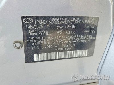 Zdjęcie 12 z 12 samochodu: 2017 HYUNDAI SONATA SE VIN:5NPE24AF1HH564071 - miniatura