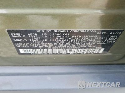 Zdjęcie 14 z 14 samochodu: 2019 SUBARU OUTBACK TOURING VIN:4S4BSETC9K3290063 - miniatura
