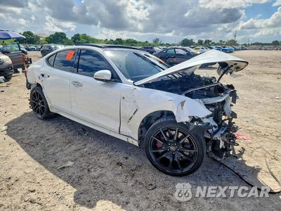 Czwarte zdjęcie samochodu z boku: 2021 GENESIS G70 3.3T VIN:KMTG74LEXMU073336 - miniatura